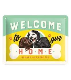 Metal Signs Metalen Borden|Welcome to our home - metalen bord