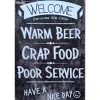 Cavetown Metalen Borden|Welcome Warm Beer - metalen bord