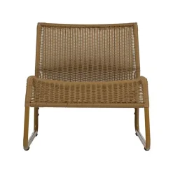 WOOOD Tuinstoelen|West Tuin Loungestoel Honinggeel