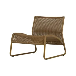 WOOOD Tuinstoelen|West Tuin Loungestoel Honinggeel