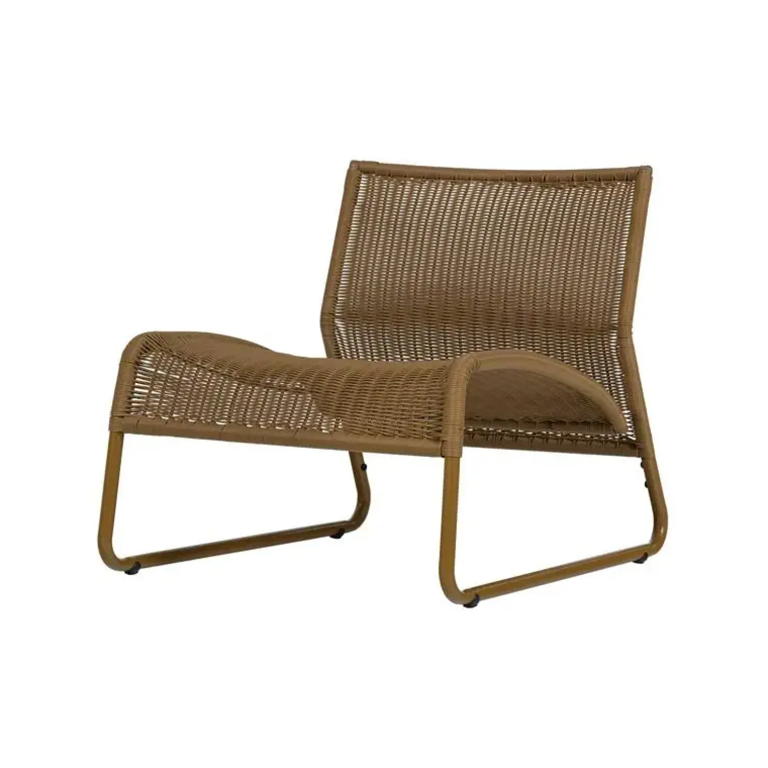 WOOOD Tuinstoelen|West Tuin Loungestoel Honinggeel