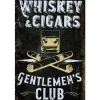 Cavetown Metalen Borden|Whiskey and Sigars - metalen bord