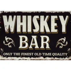 Cavetown Metalen Borden|Whiskey Bar - metalen bord