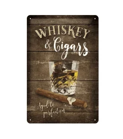 Metal Signs Metalen Borden|Whisky & Cigars - metalen bord
