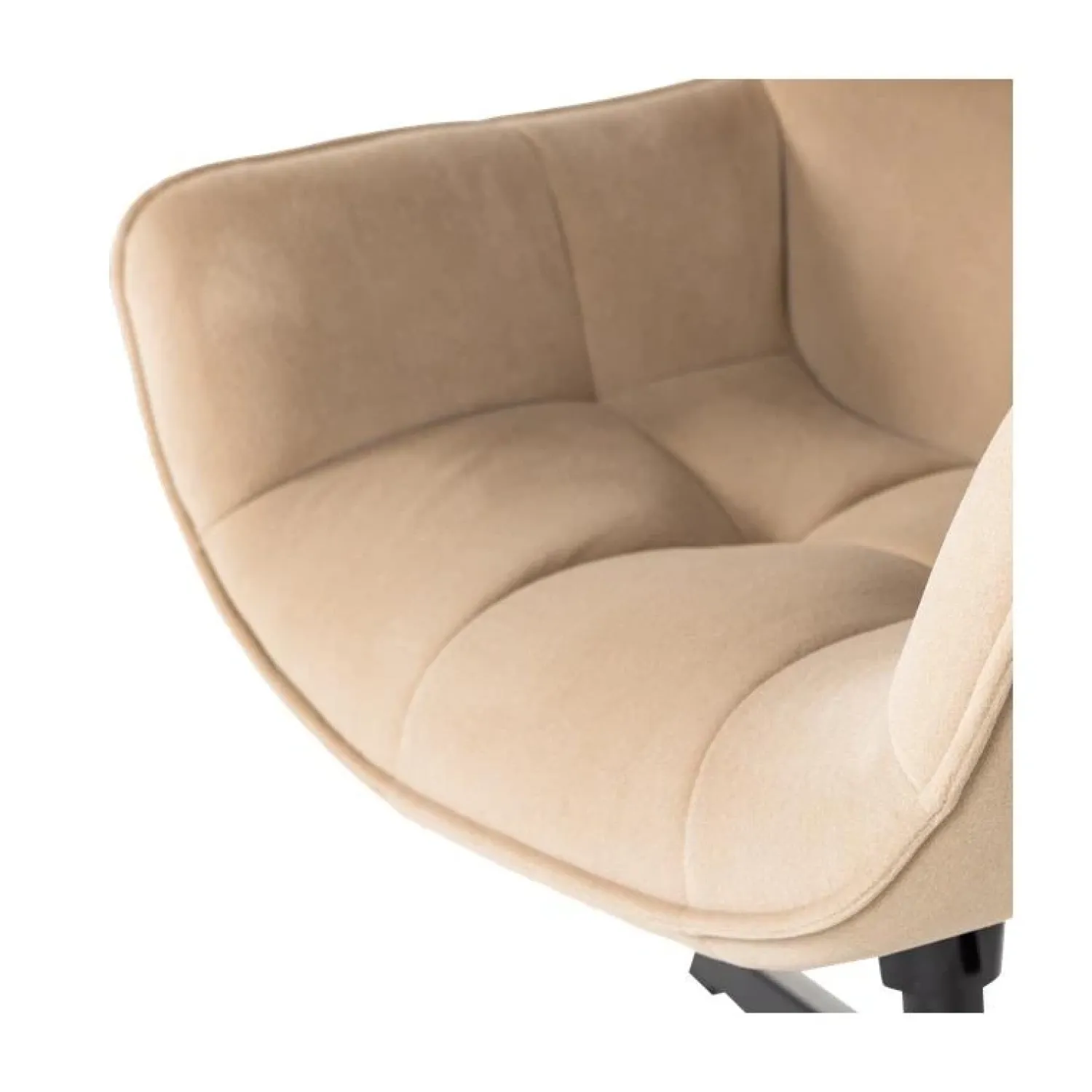 WOOOD Fauteuils|Wibo Draaifauteuil velvet Zand