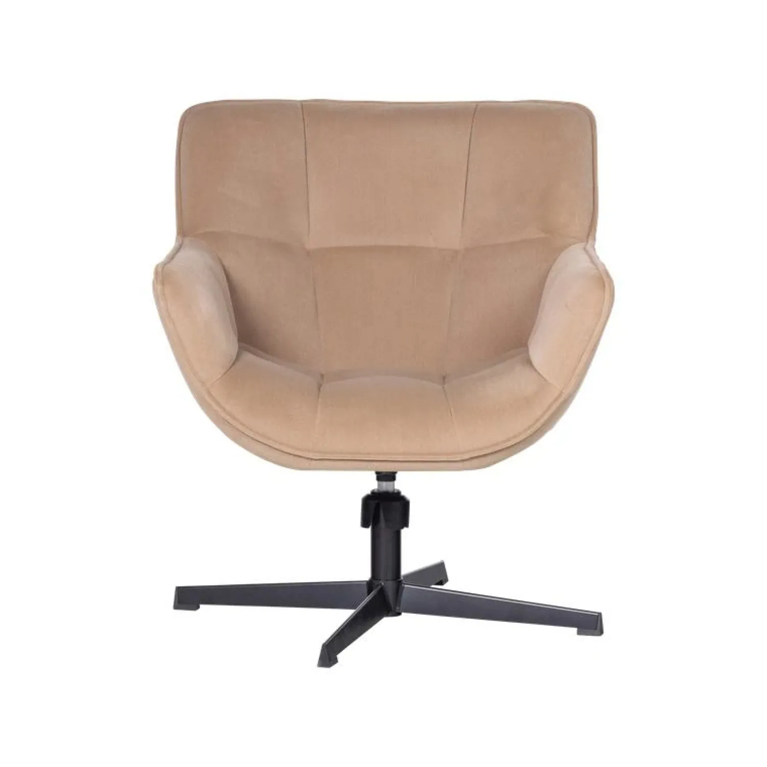 WOOOD Fauteuils|Wibo Draaifauteuil velvet Zand