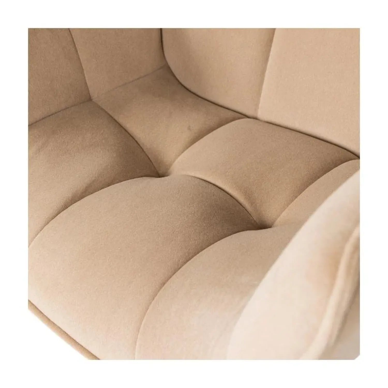 WOOOD Fauteuils|Wibo Draaifauteuil velvet Zand