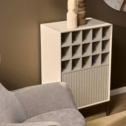 Furndea Wijnkasten|Industriele Kasten|Wijnkast Martin Zand 55 cm