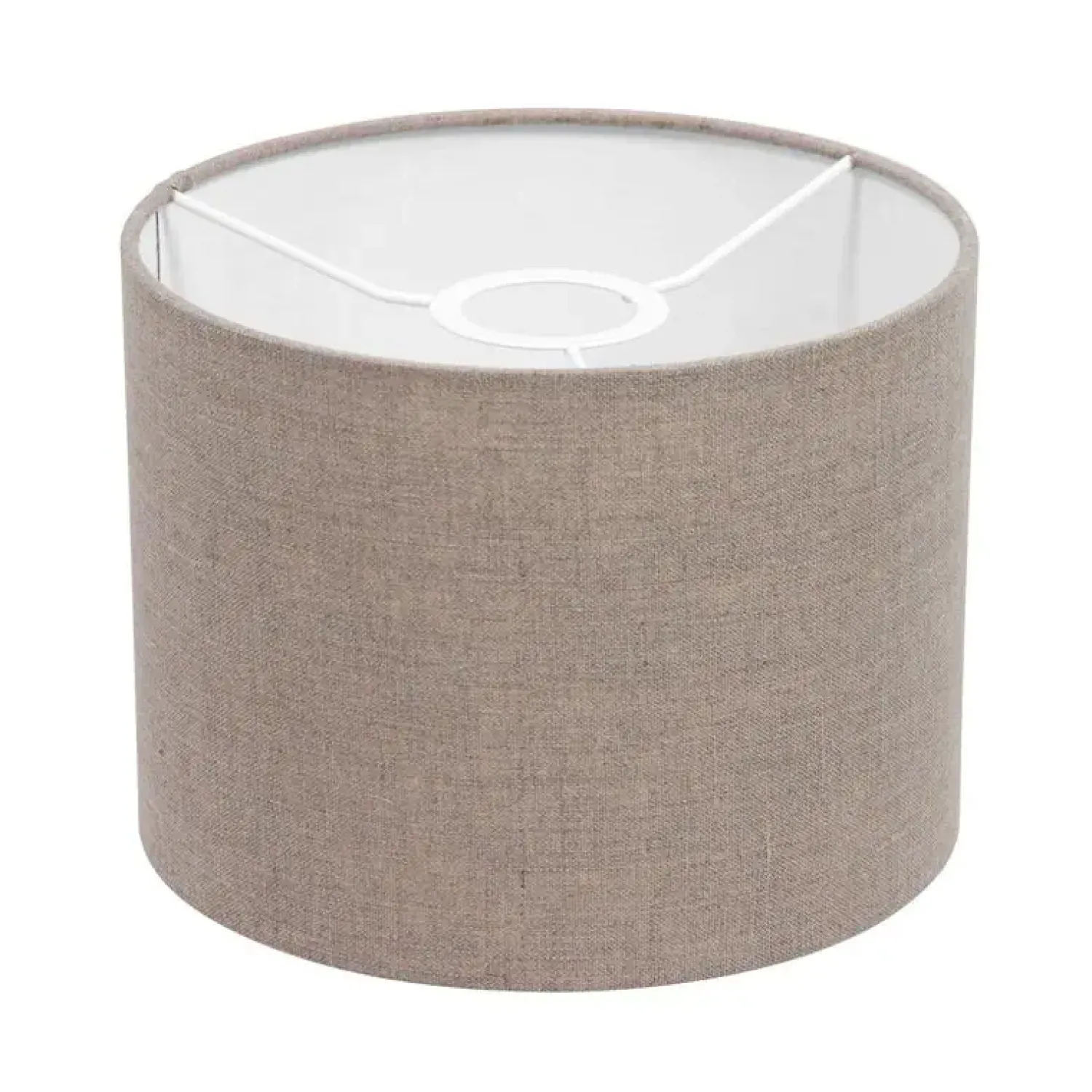 Steinmex Wandlampen|Wilco 2-lichts Wandlamp Zwart met Grijs Linnen kap