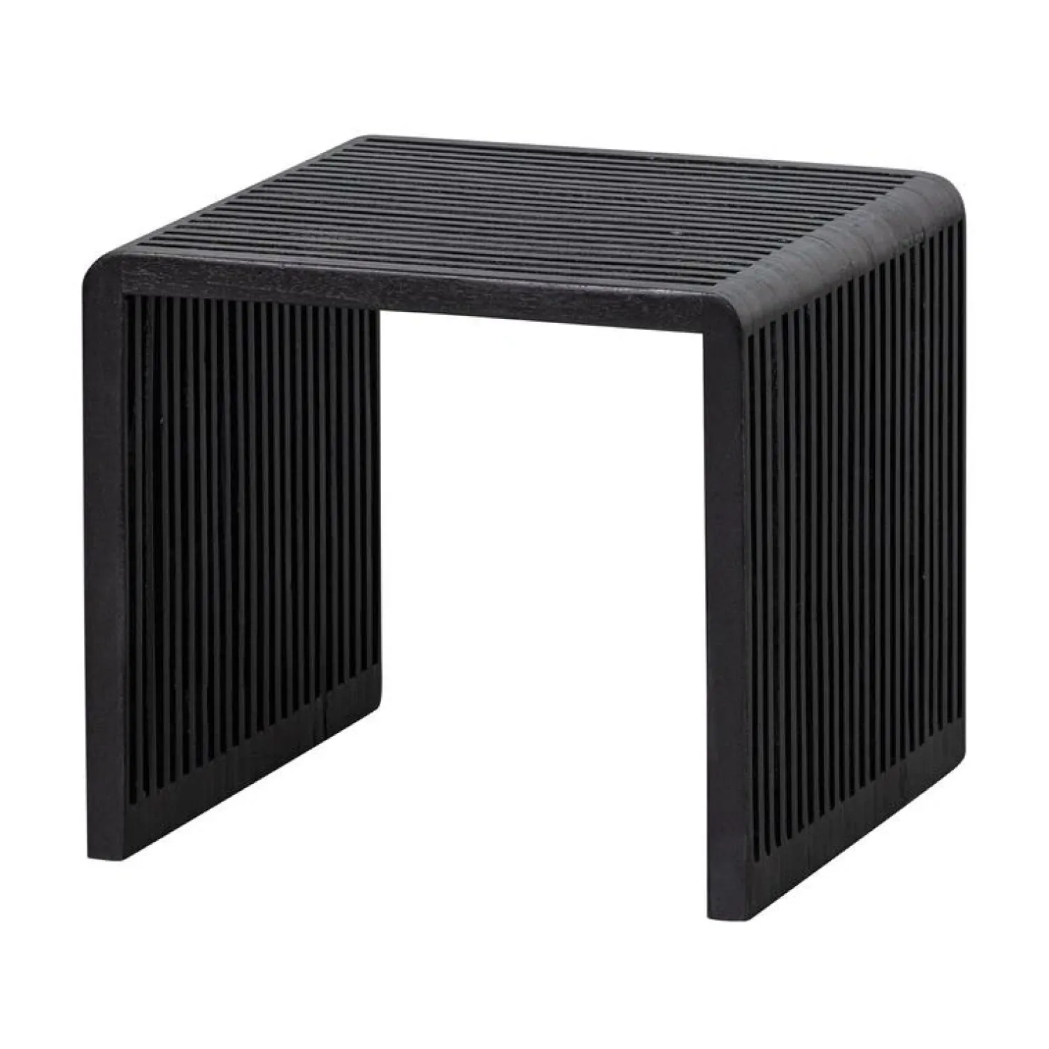 WOOOD Bijzettafels|Willa Bijzettafel Set van 2 Teak Zwart