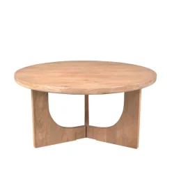 Furndea Salontafels|William Salontafel rond Naturel Mangohout 80cm