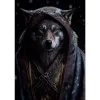 Cavetown Metalen Borden|Wolf met kap - metalen bord