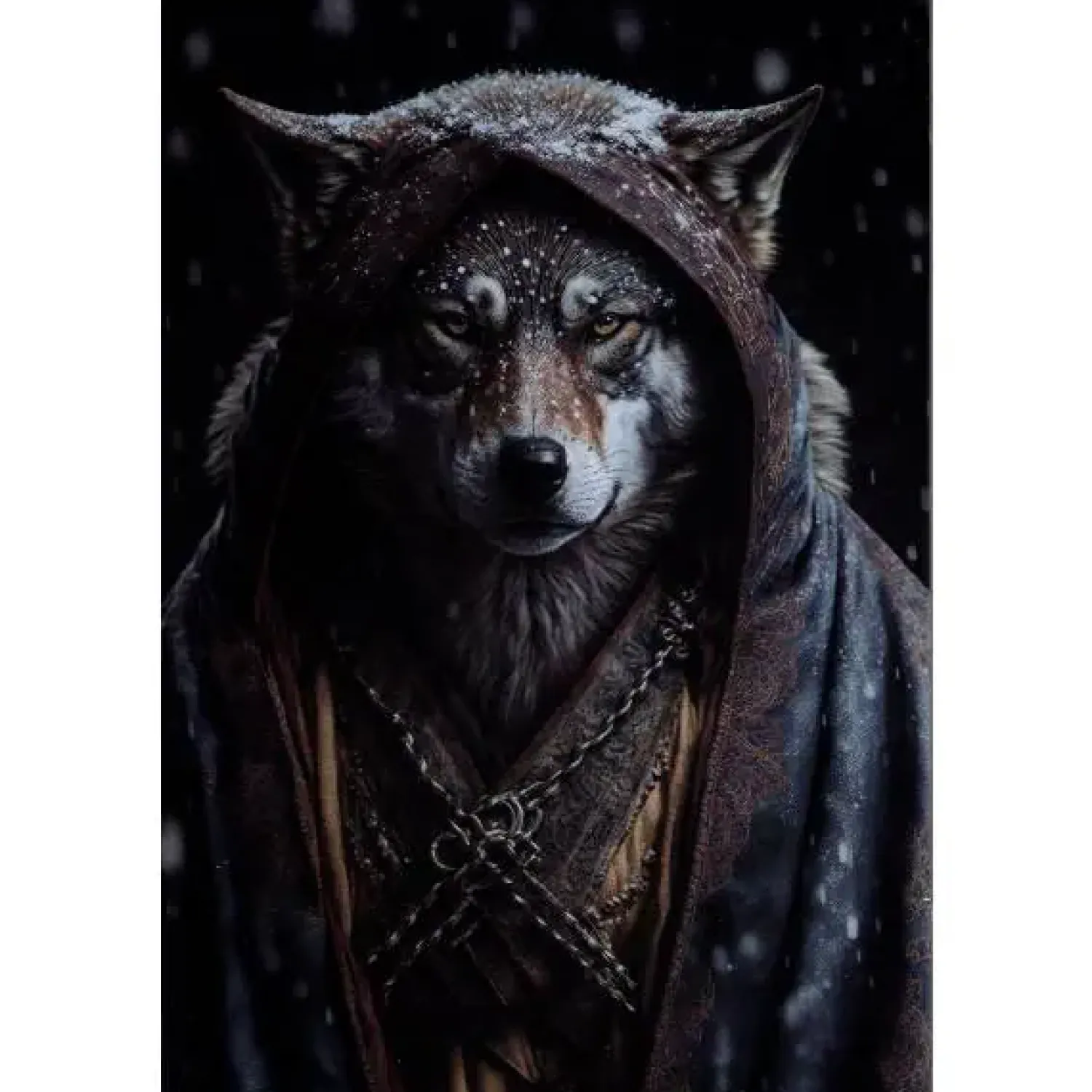 Cavetown Metalen Borden|Wolf met kap - metalen bord