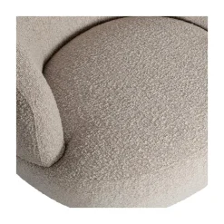 WOOOD Fauteuils|Woolly Draaifauteuil Boucle Naturel Melange
