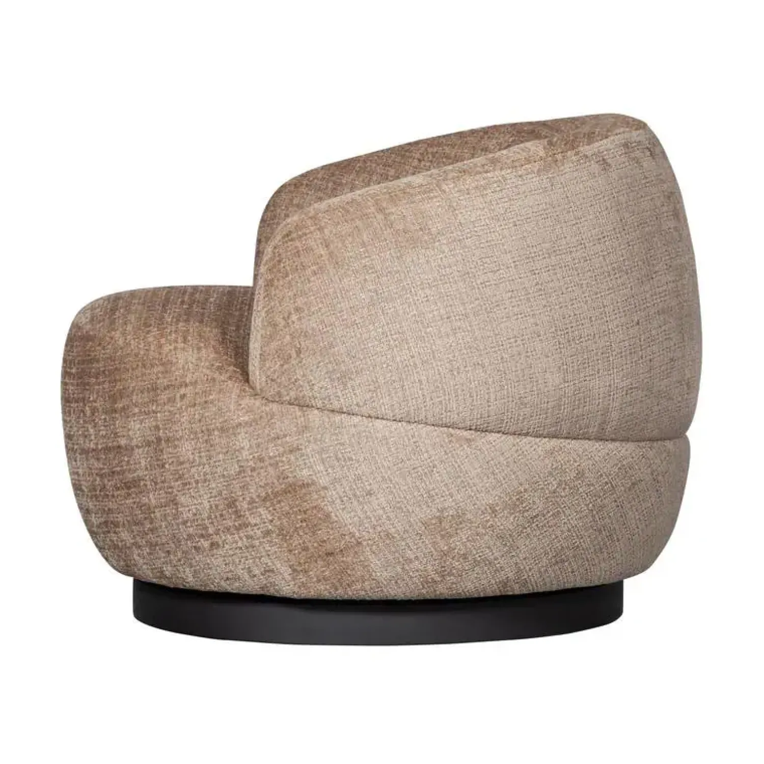 WOOOD Fauteuils|Woolly Draaifauteuil Chenille Zand