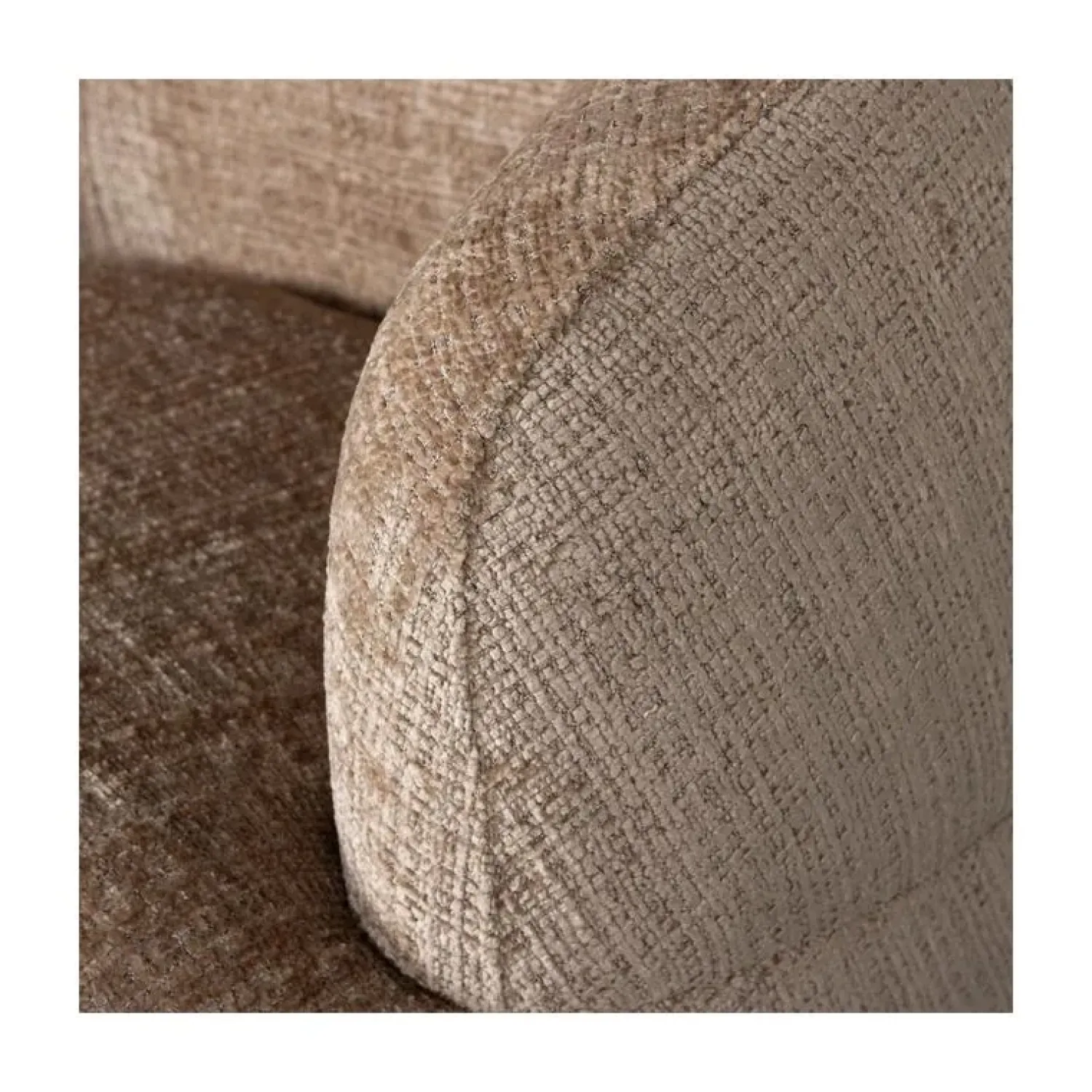WOOOD Fauteuils|Woolly Draaifauteuil Chenille Zand