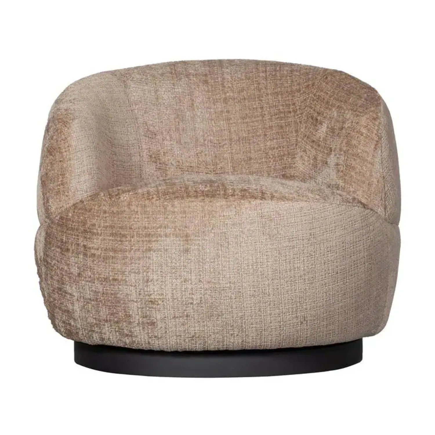 WOOOD Fauteuils|Woolly Draaifauteuil Chenille Zand