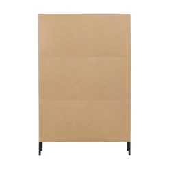 WOOOD Vitrinekasten|Industriele Kasten|Xam Vitrinekast Grenen Wolkengrijs 100cm