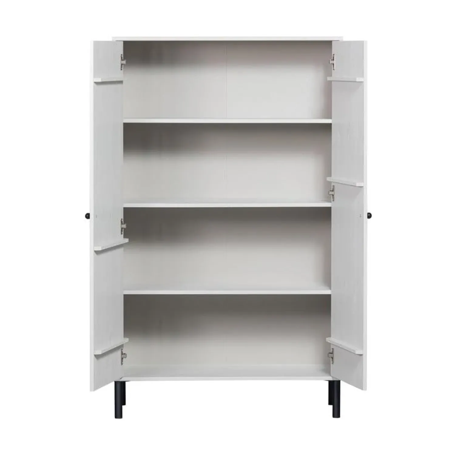 WOOOD Wandkasten|Industriele Kasten|Xina Lage Wandkast Grenen Wolkengrijs