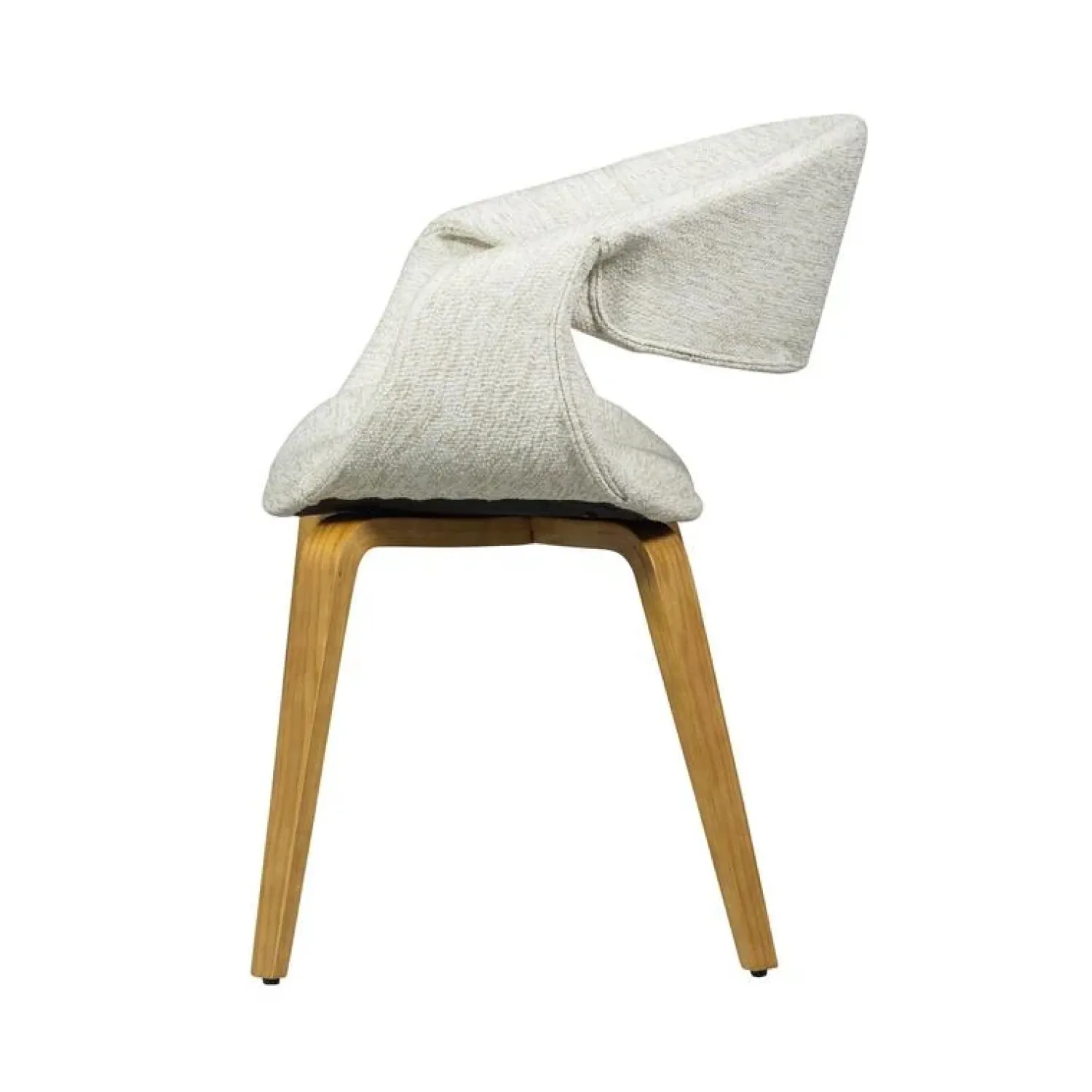 WOOOD Eetkamerstoelen|Yossi Eetkamerstoel naturel met houten poot naturel