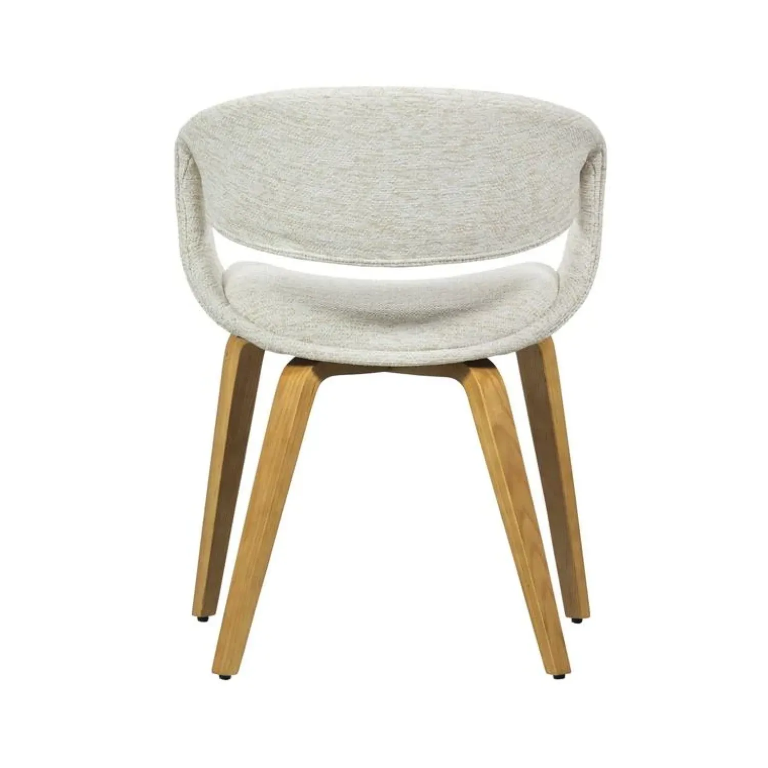 WOOOD Eetkamerstoelen|Yossi Eetkamerstoel naturel met houten poot naturel