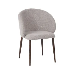 Label51 Eetkamerstoelen|Yuki Eetkamerstoel Naturel met walnoot poot