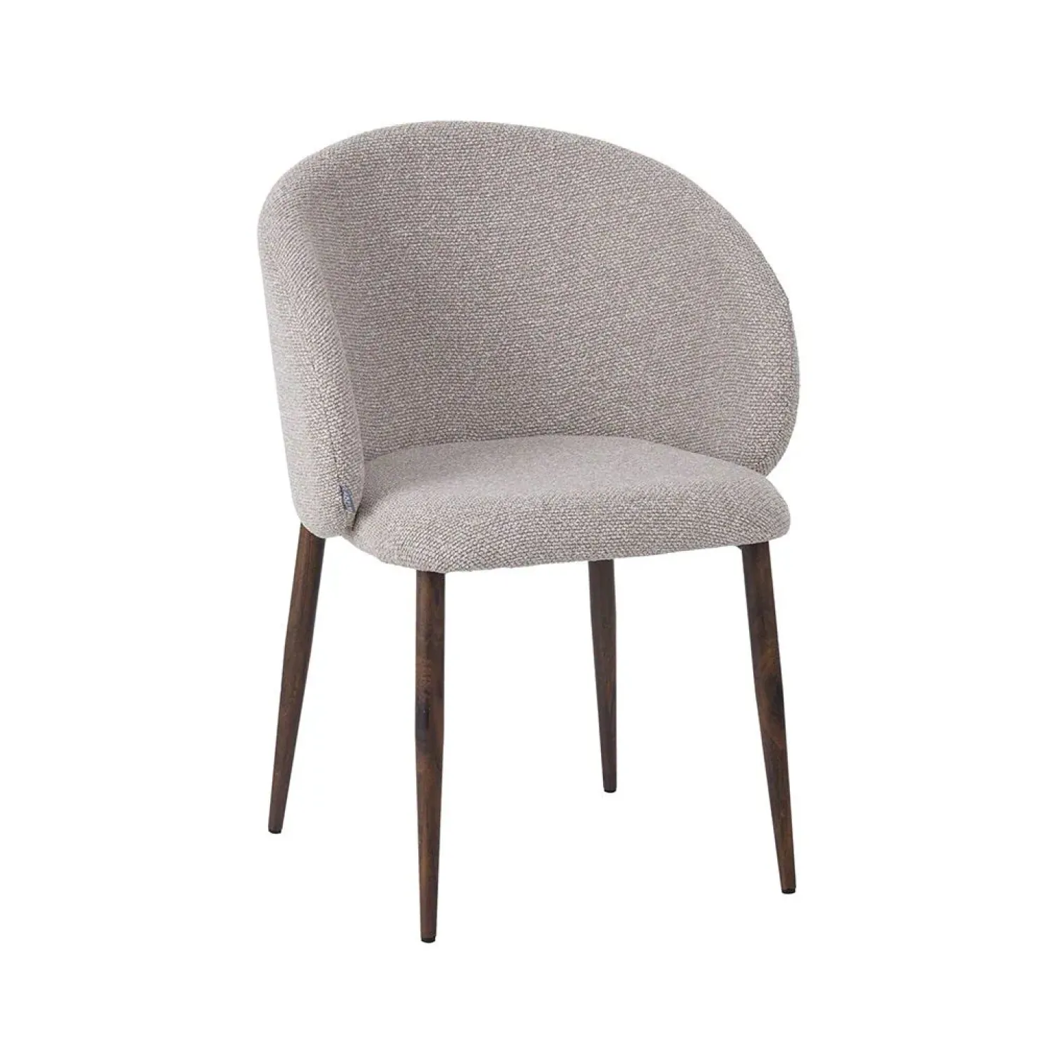 Label51 Eetkamerstoelen|Yuki Eetkamerstoel Naturel met walnoot poot