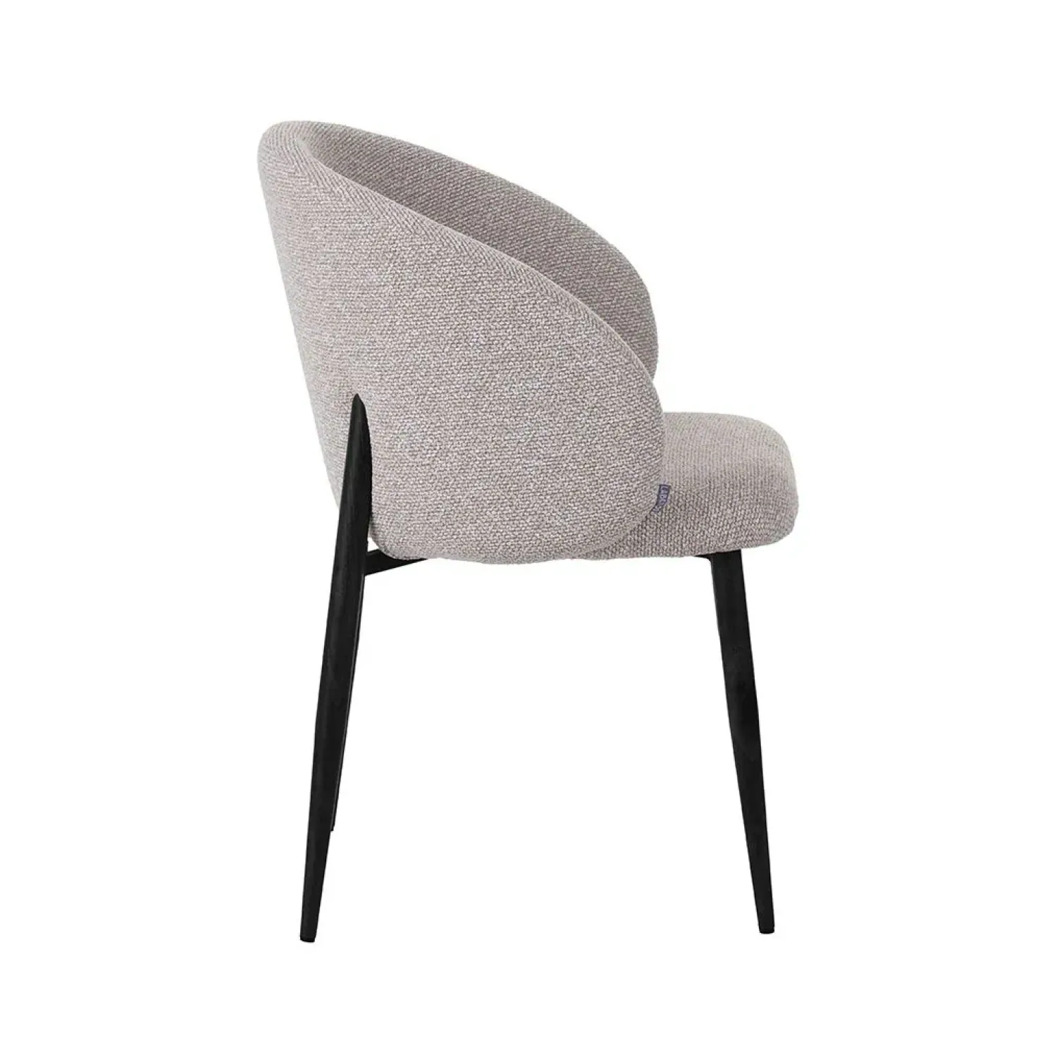 Label51 Eetkamerstoelen|Yuki Eetkamerstoel Naturel met zwarte poot