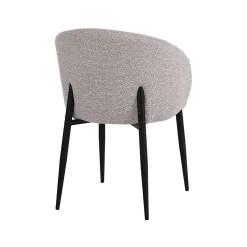Label51 Eetkamerstoelen|Yuki Eetkamerstoel Naturel met zwarte poot