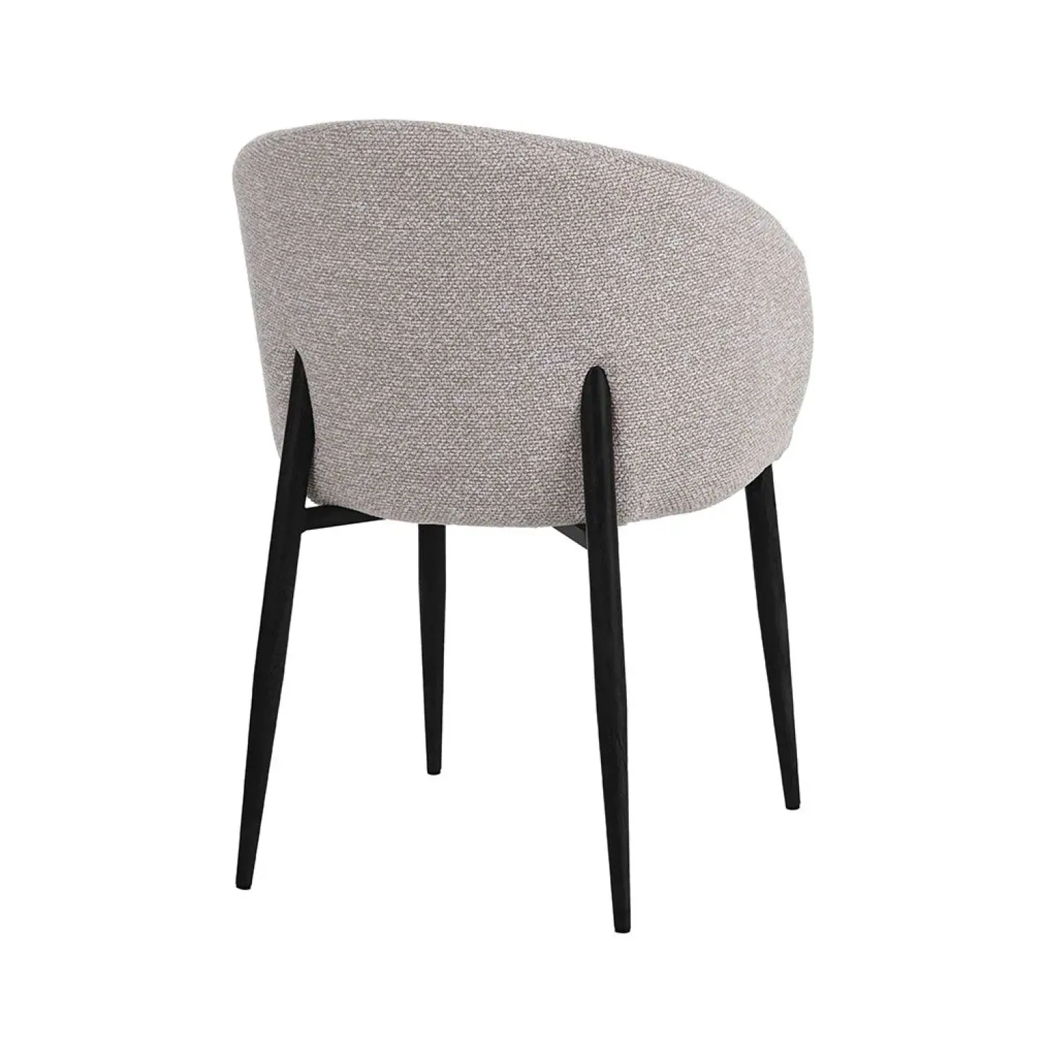 Label51 Eetkamerstoelen|Yuki Eetkamerstoel Naturel met zwarte poot
