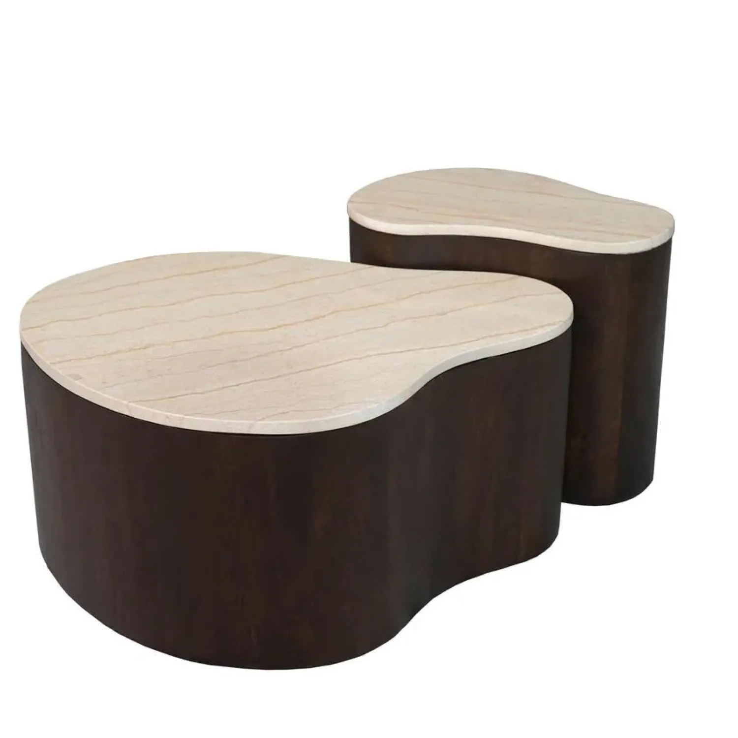 Furndea Salontafels|Yuko Salontafel marmer Walnoot 50cm