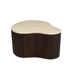 Furndea Salontafels|Yuko Salontafel marmer Walnoot 77cm