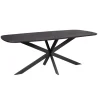 Furndea Eettafels|Yuna Eettafel Deens ovaal zwart 200 cm