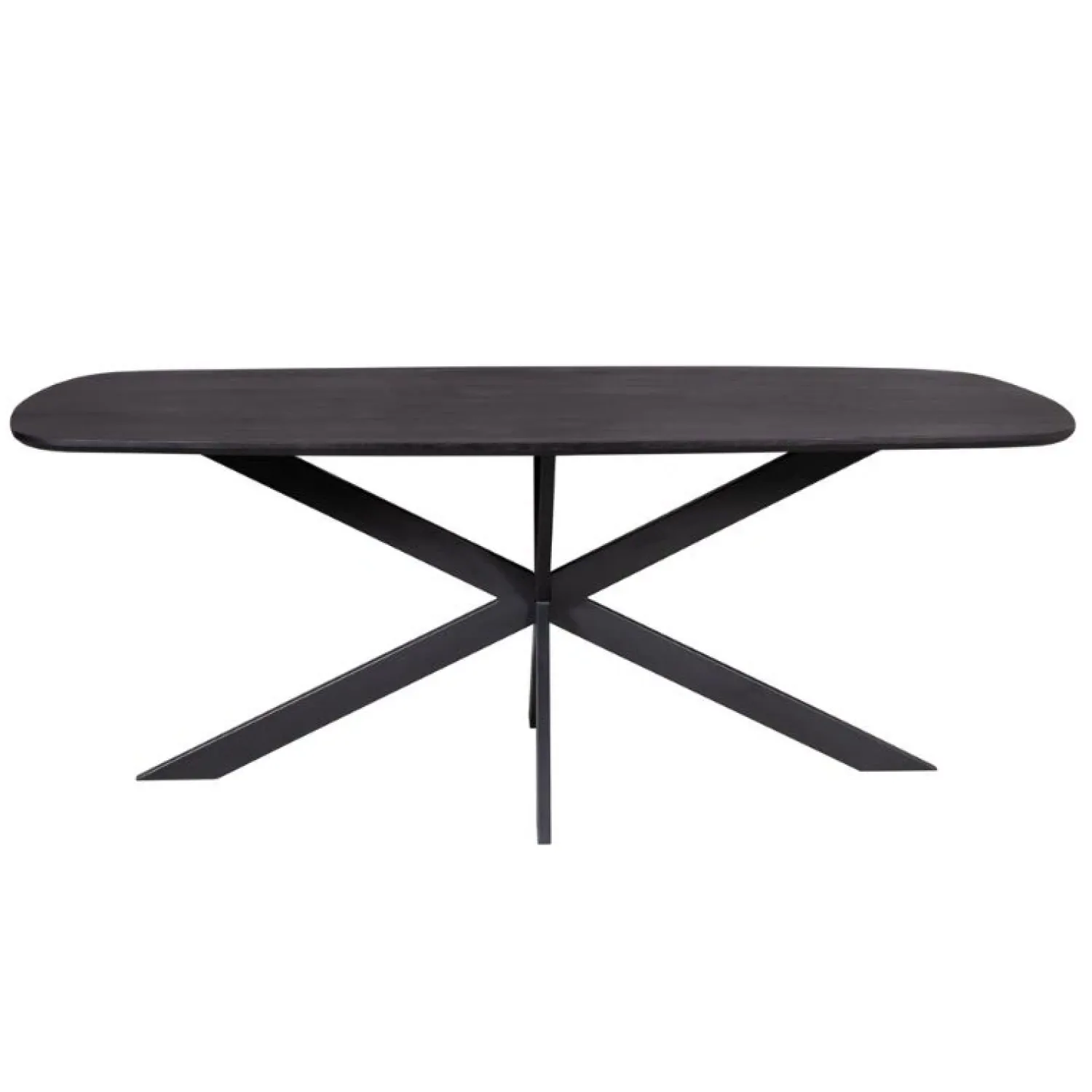 Furndea Eettafels|Yuna Eettafel Deens ovaal zwart 200 cm