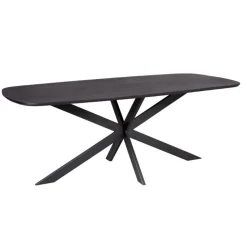 Furndea Eettafels|Yuna Eettafel Deens ovaal zwart 240 cm