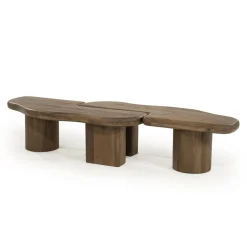 By Boo Salontafels|Yuo Salontafel mangohout Bruin 100cm