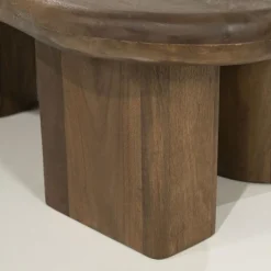 By Boo Salontafels|Yuo Salontafel mangohout Bruin 100cm
