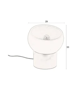 Dutchbone Bureaulampen|Tafellampen|Zahra 1-lichts Tafellamp Small