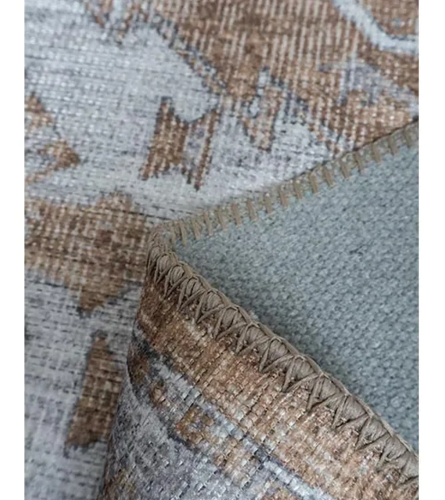 Decor 88 Vloerkleden|Zareen vloerkleed vintage rechthoek bruin/blauw