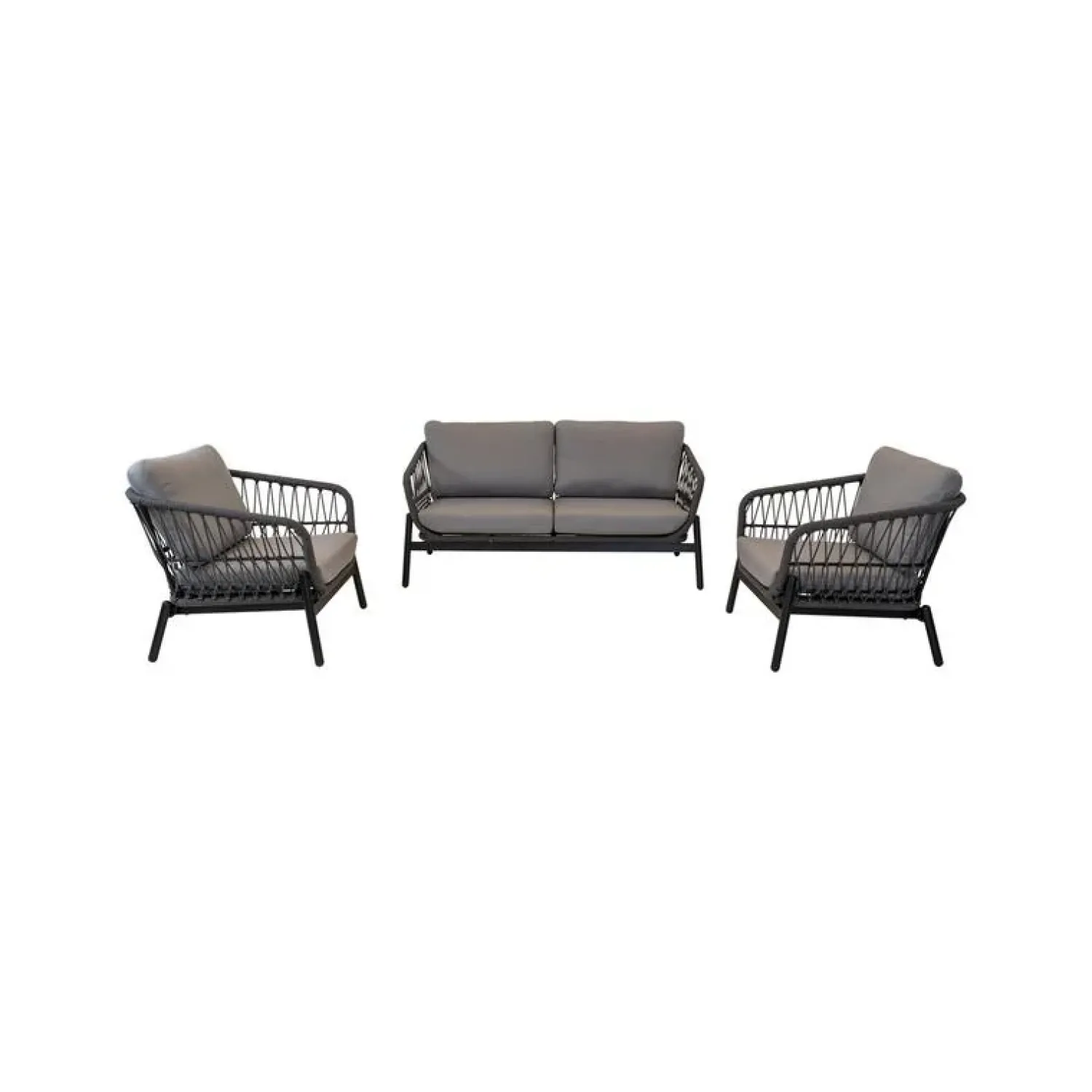 Lesli Living Loungeset|Zavi Loungeset grijs