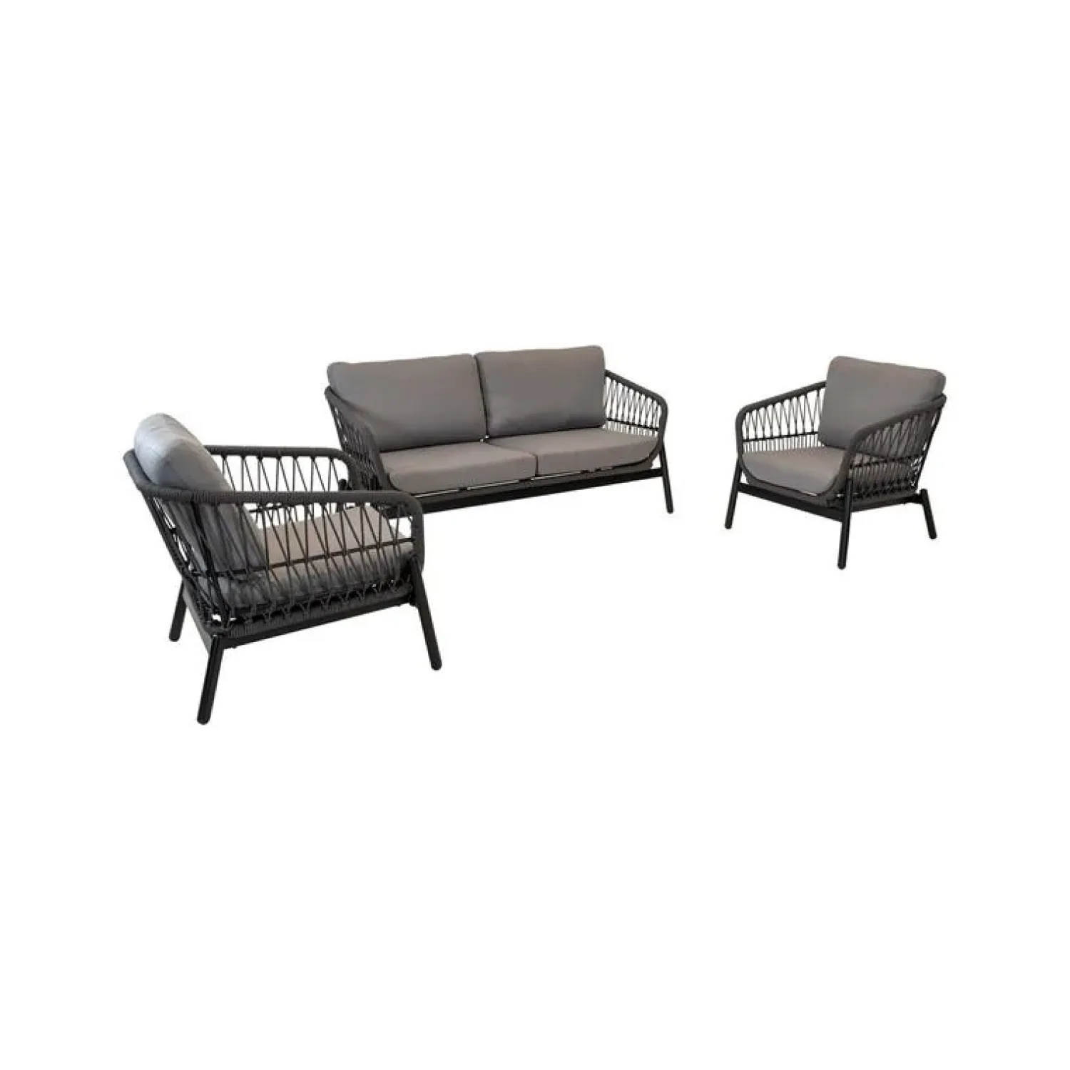 Lesli Living Loungeset|Zavi Loungeset grijs