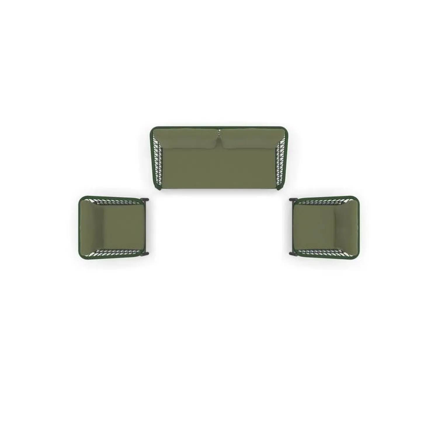 Lesli Living Loungeset|Zavi Loungeset groen