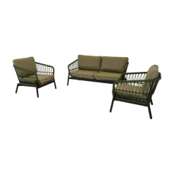 Lesli Living Loungeset|Zavi Loungeset groen
