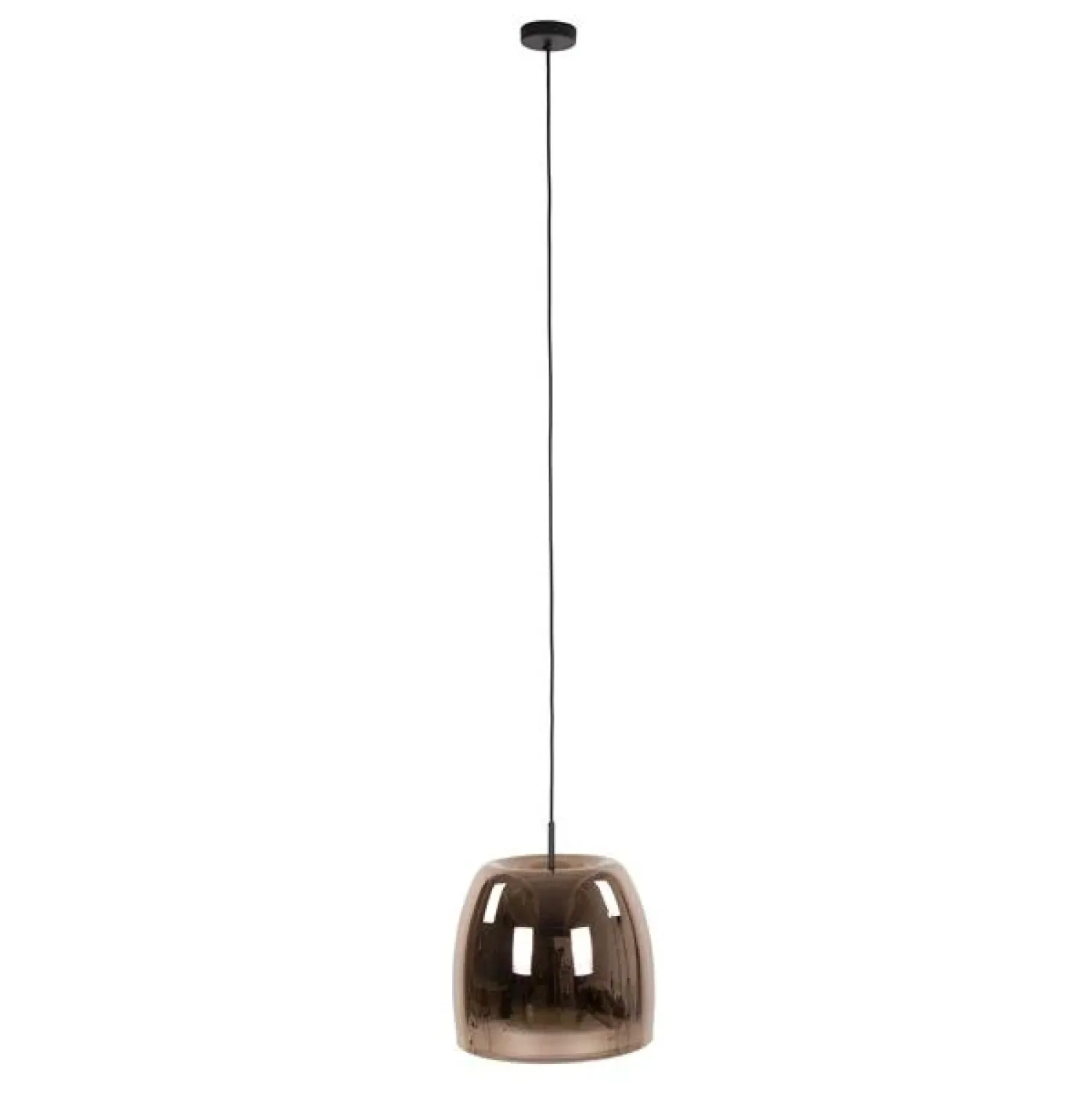 Kalfort Hanglampen|Glazen Hanglamp|Zeldana 1-lichts Hanglamp Koper glas