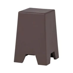 WOOOD Bijzettafels|Zina Bijzettafel Hoog Cement Bruin 36cm