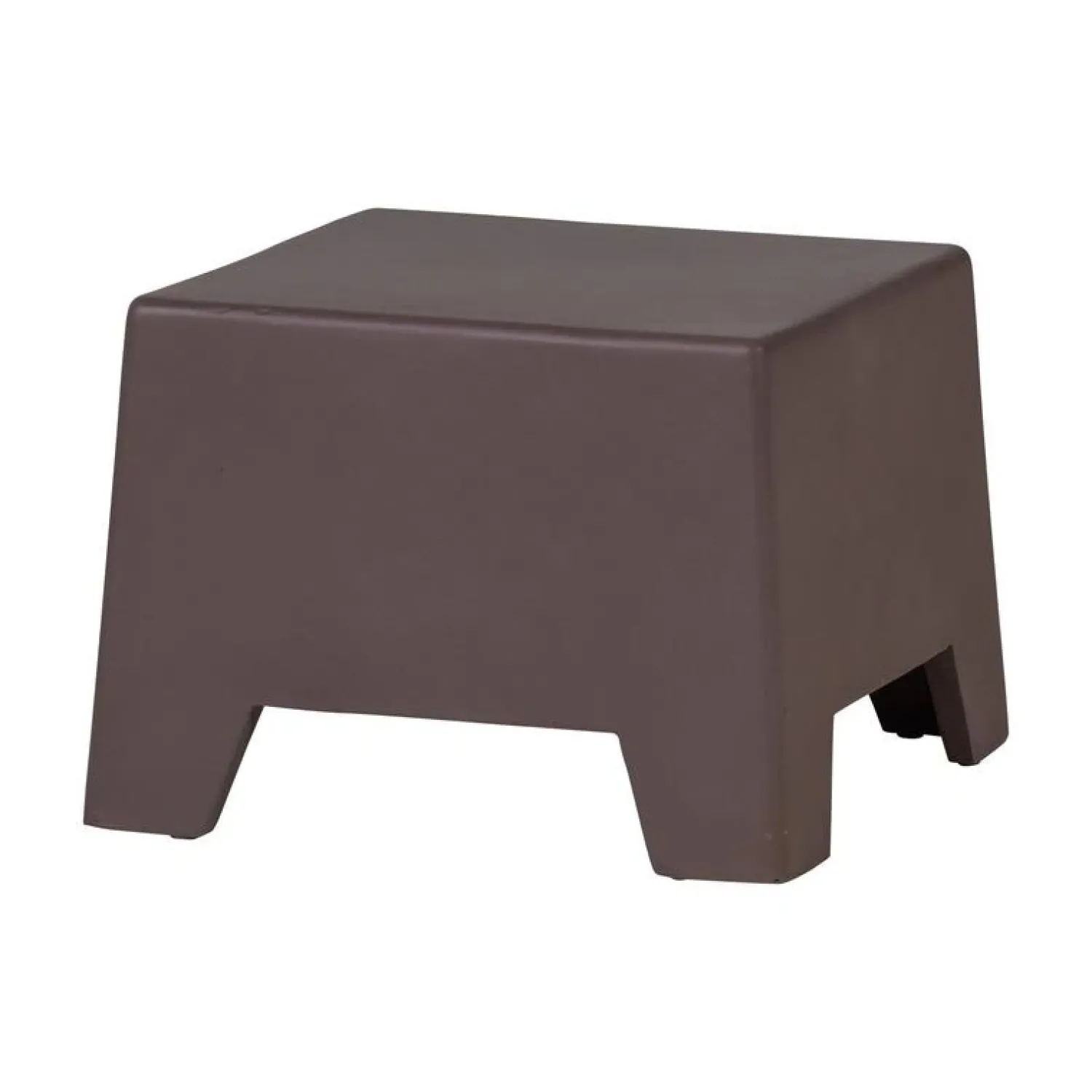 WOOOD Bijzettafels|Zina Bijzettafel Laag Cement Bruin 50cm