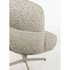 Mysons Eetkamerstoelen|Zion eetkamerfauteuil draaipoot Creme