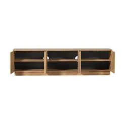 WOOOD Industriele Kasten|Tv Meubels|Zuma Tv meubel Eikenfineer 200cm