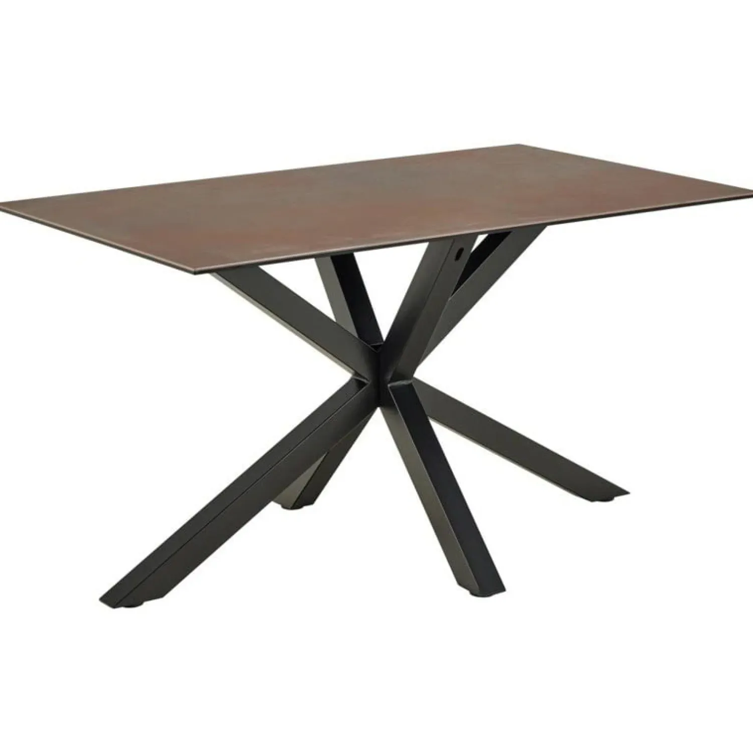 Nordhavn Eettafels|Zuvio Eettafel Bruin Keramiek 135cm