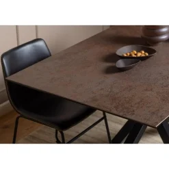 Nordhavn Eettafels|Zuvio Eettafel Bruin Keramiek 160cm